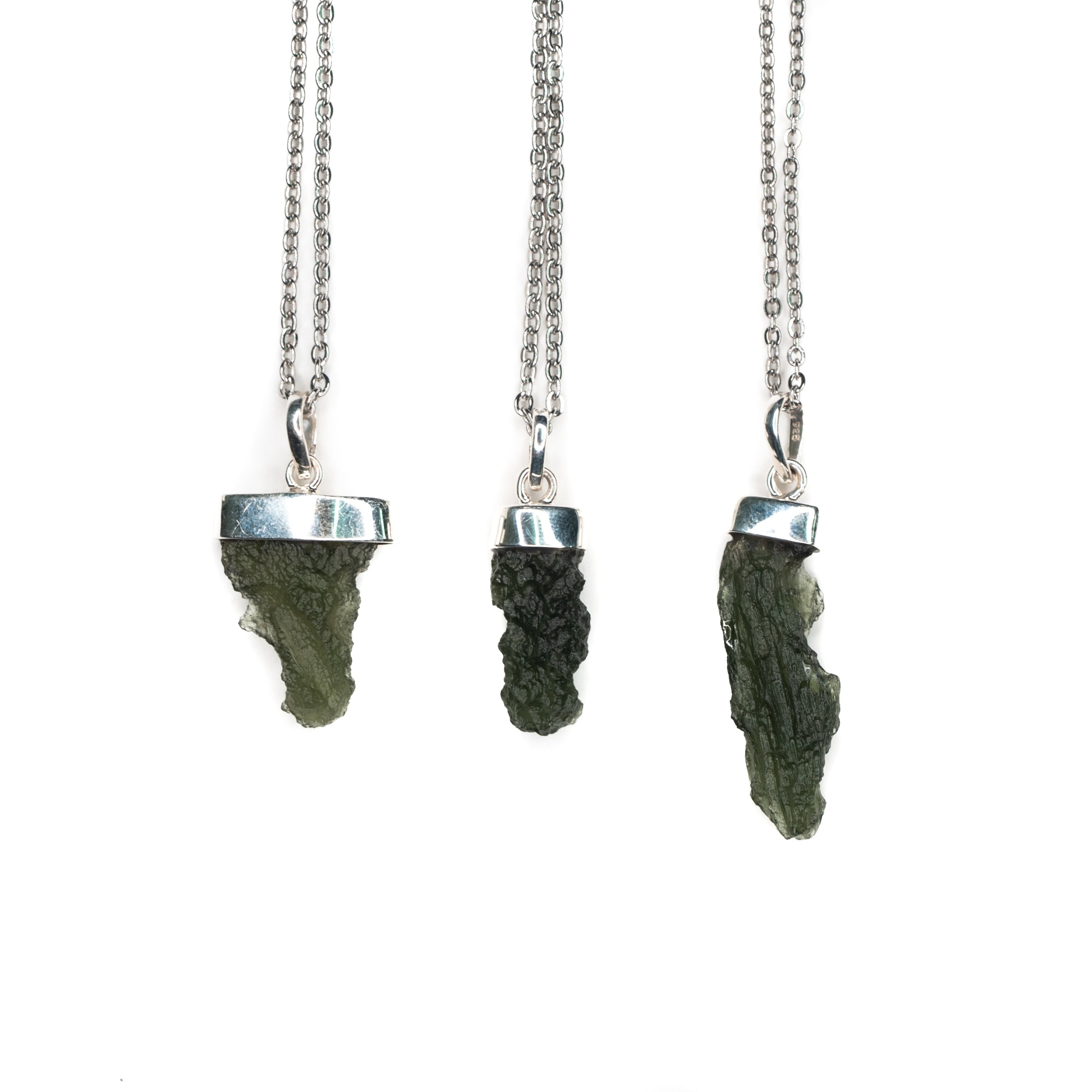 Necklace - Moldavite Raw Cosmic Edge